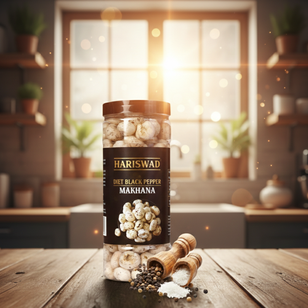 HARISWAD DIET BLACK PEPPER MAKHANA