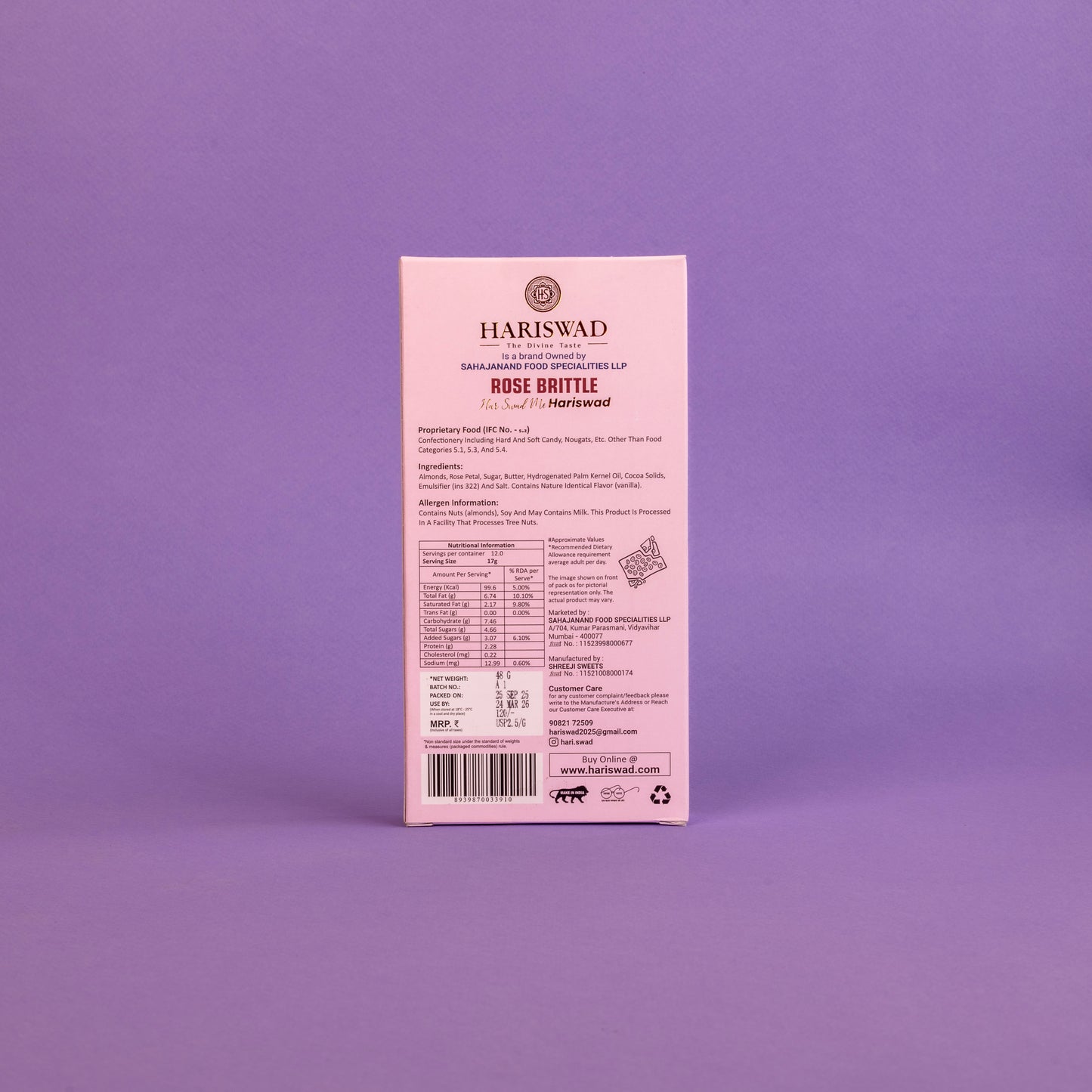 Hariswad Rose Brittle