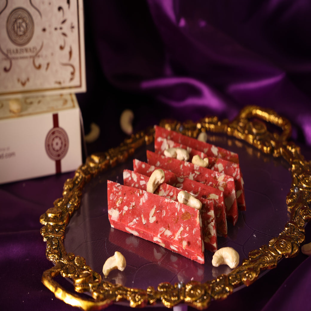 Hariswad Strawberry Kaju Katli