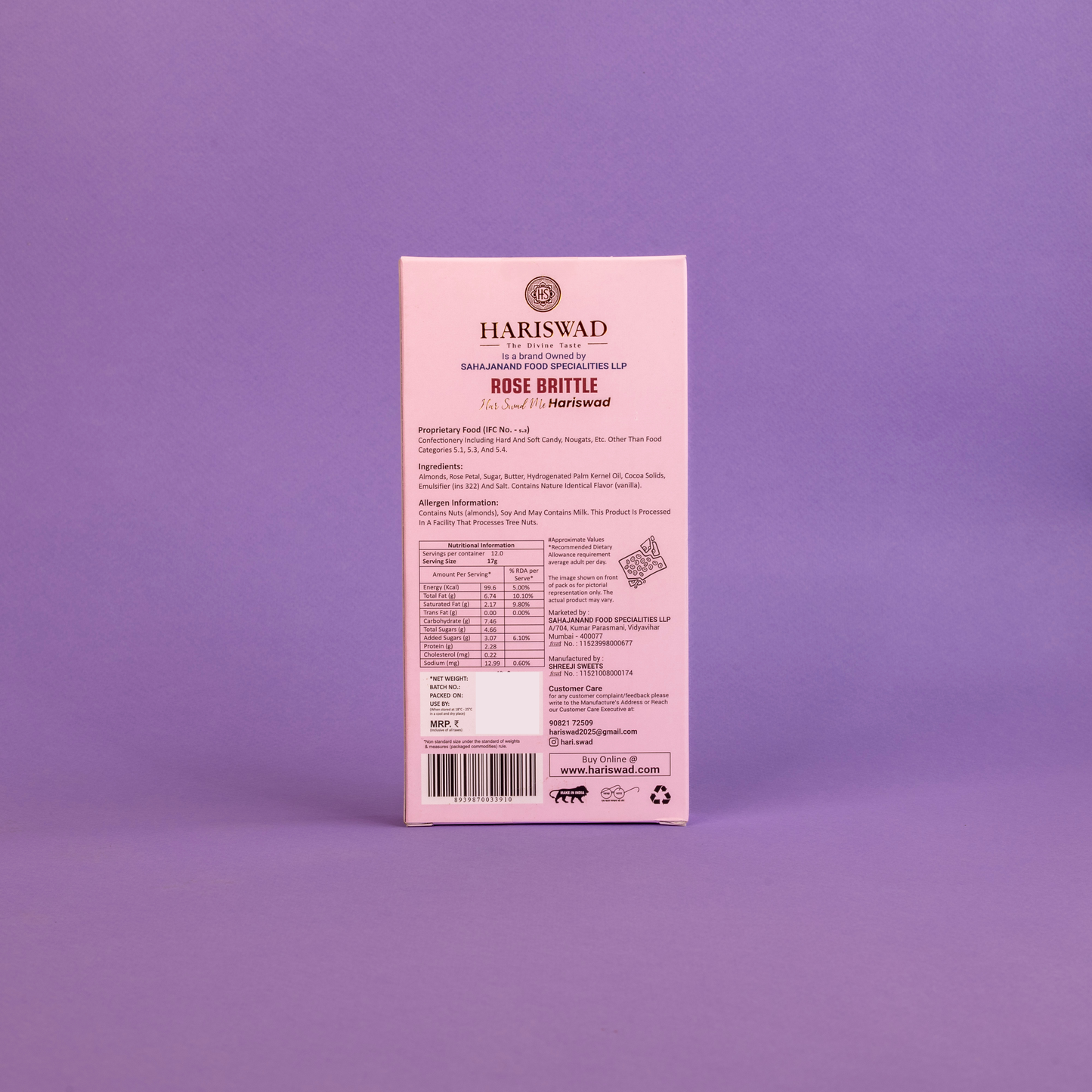 Hariswad Rose Brittle